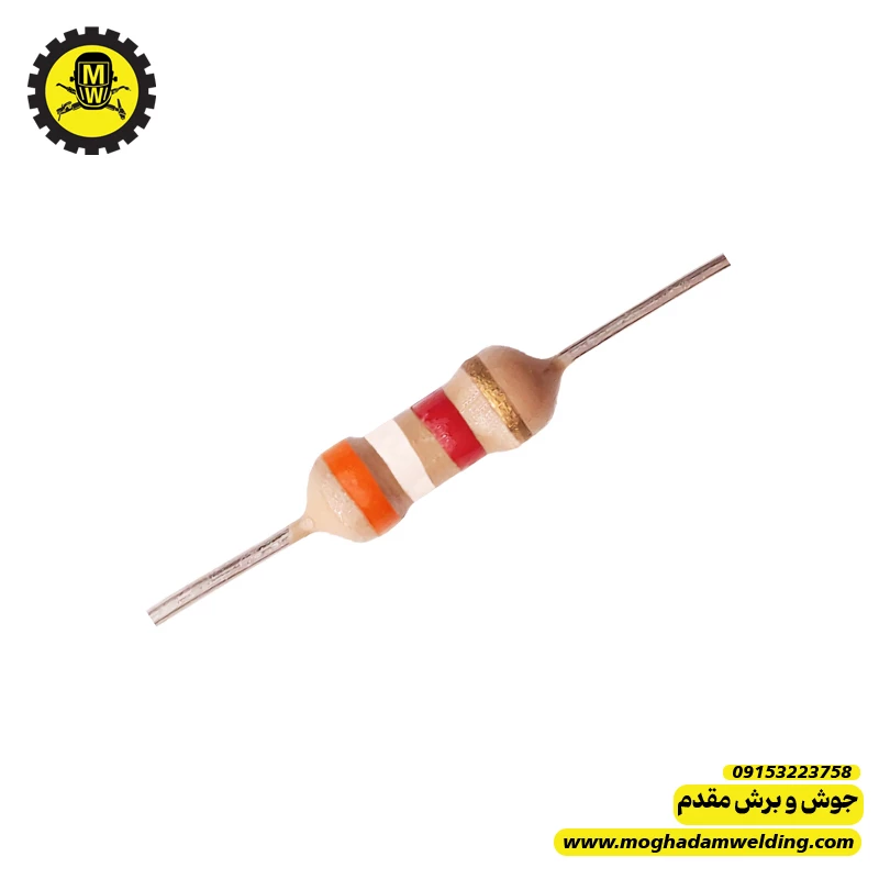 مقاومت کربنی 3.9 کیلو اهم 2 وات 