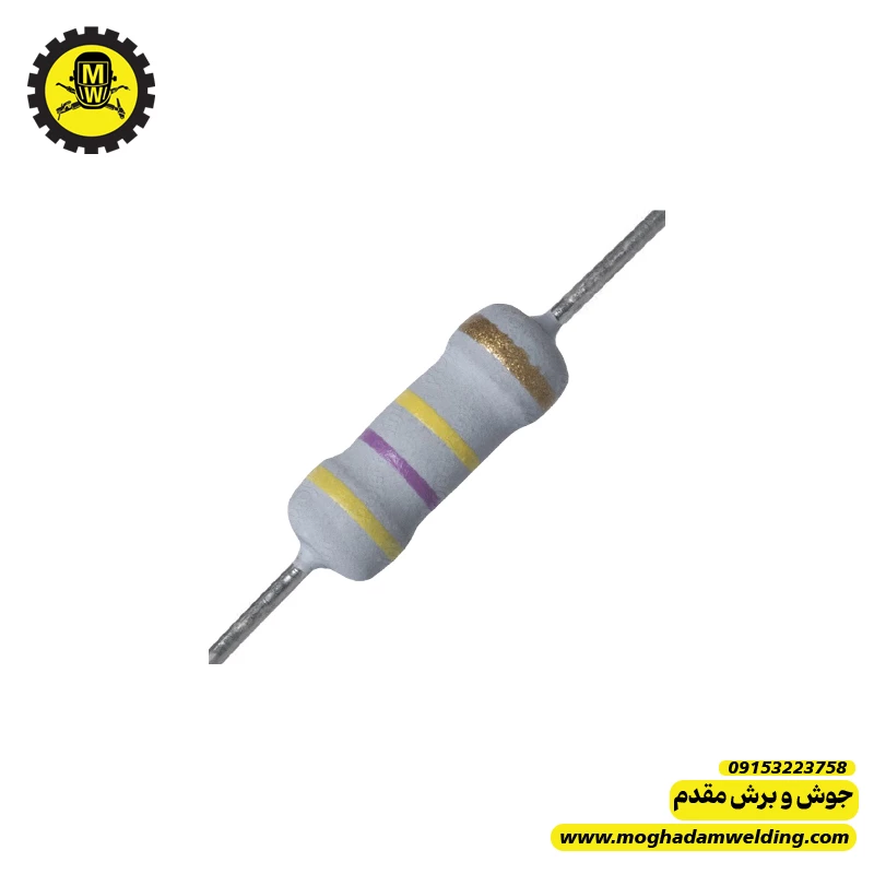 مقاومت کربنی 470 کیلو اهم 1 وات  