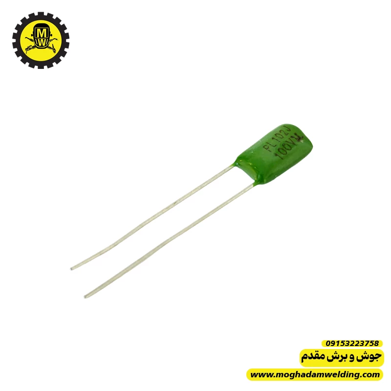 خازن پلی استر 1 نانوفاراد 100 ولت 
