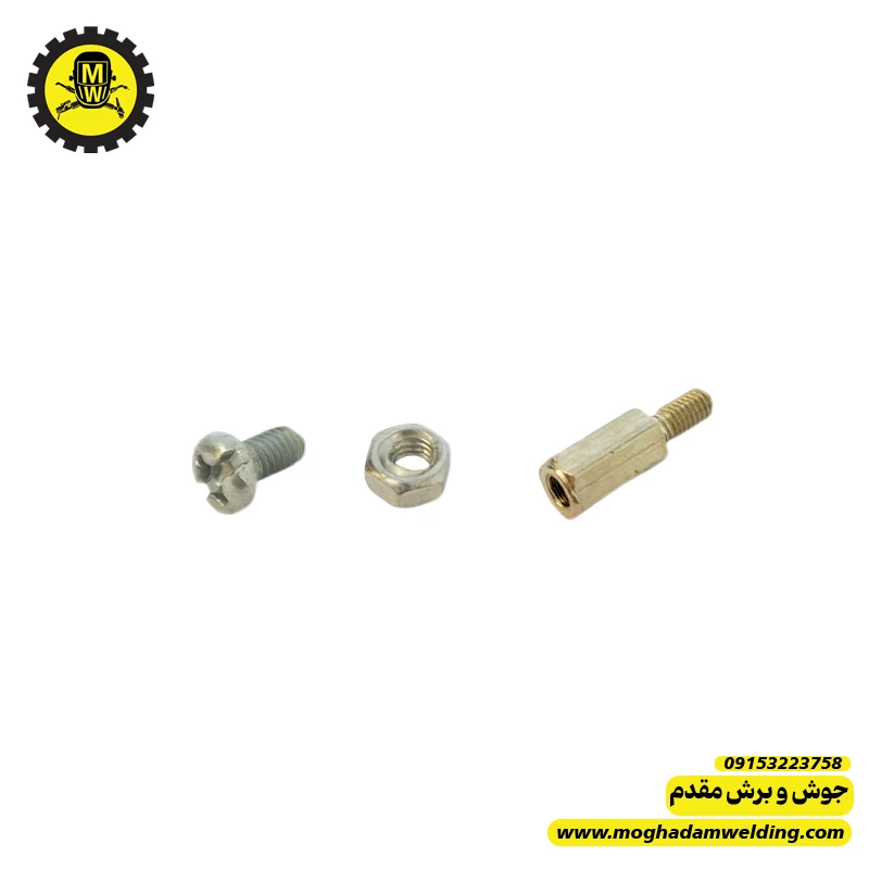 اسپیسر 1 سانتی متری  به همراه پیچ و مهره 