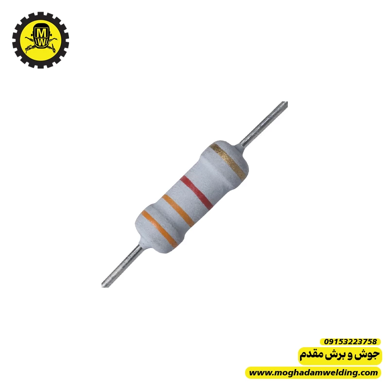 مقاومت کربنی 3.3 کیلو اهم 1 وات   