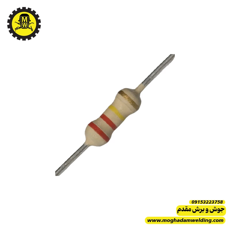 مقاومت کربنی 220 کیلو اهم 0.25 وات 