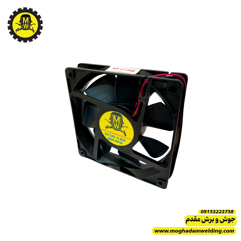فن 24 ولت 12*12  4800 دور 2.5 سانتی متر