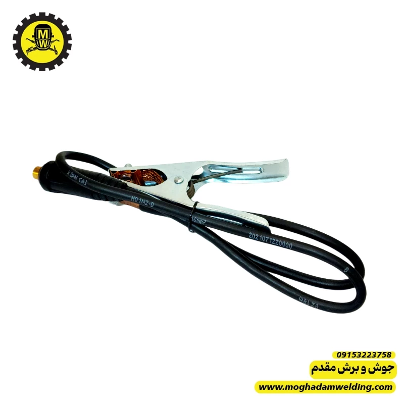 کابل به همراه انبر اتصال آماده و کانکتور 50 نری برای تست جوش