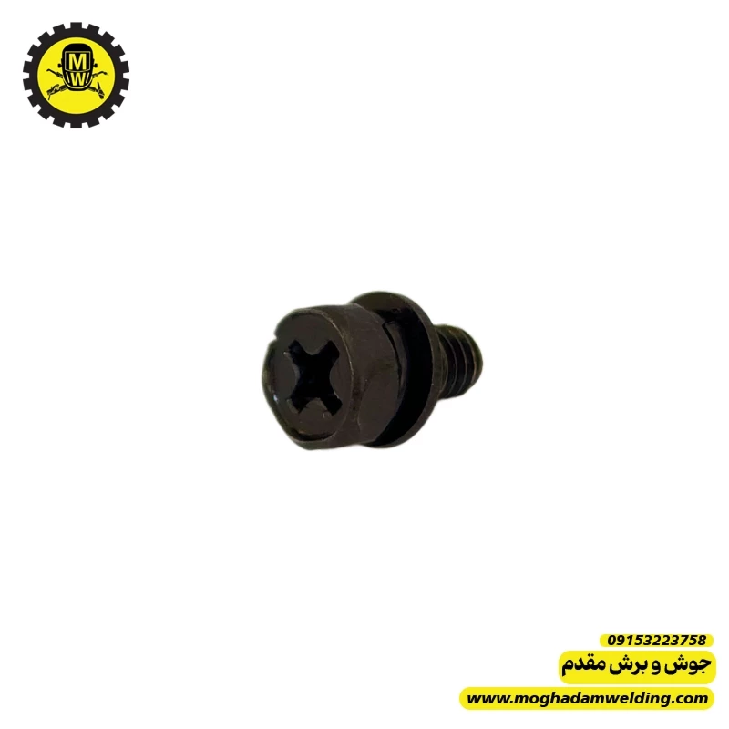 پیچ بدنه با واشر تخت و واشر فنری