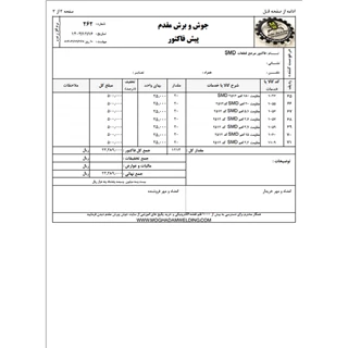 فاکتور مرجع قطعات SMD