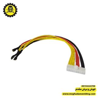 سوکت پل دیود 10 پین اماده 15 سانتی متری باسیم 2.5 به همراه فیش کولری	