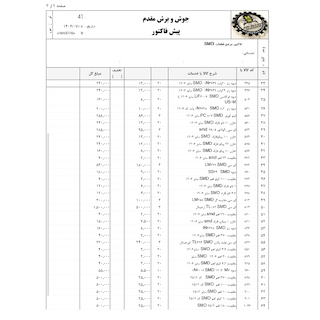 فاکتور مرجع قطعات SMD