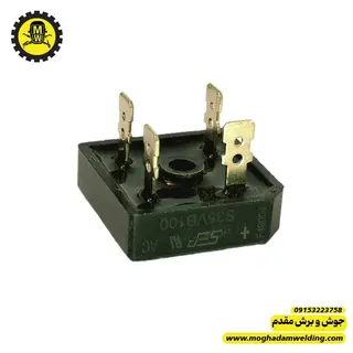 پل دیود S35VB100 پلاستیکی نمای روبرو  پایه ها برند SEP