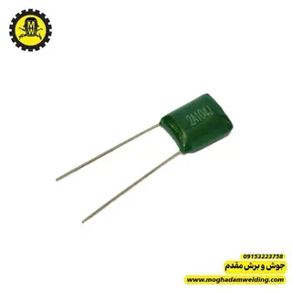خازن پلی استر 100 نانوفاراد 100ولت 