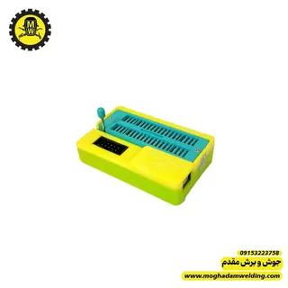 پروگرمر جیبی HATTEL مدل Xmega  بدنه سفید و سبز نمای روبرو 