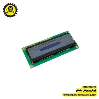 نمایشگر 2*16 Green Backlight نمای روبرو 