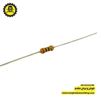 مقاومت کربنی 20 اهم 0.25 وات 4 رنگ نمای روبرو برند MULTICOMP