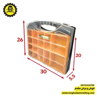 جعبه ابزار برند  TIK مدل 201  همراه با اندازه های ارگانایزر