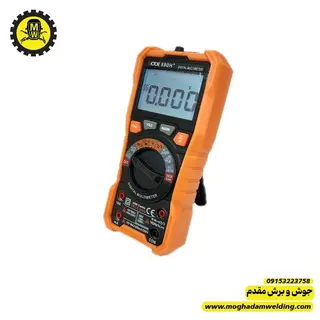 مولتی متر ویکتور مدل 890H+ نمای روبرو و روشن مولتی متر