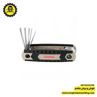 آلن چاقویی 8 عددی کرون مدل HMAX08 نمای روبرو 