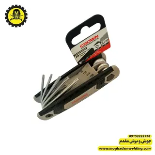 آلن چاقویی ستاره ای 8 عددی  کرون مدل TMAX08 نمای بالا 