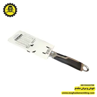 آچار فرانسه 10 اینچ روکشدار کرون مدل CNB10 نمای پشت دسته روکش دار 