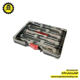 ست پیچگوشتی ساعتی 7 عددی دوسو-چهارسو ستاره ای کرون مدل CPHDP-AXA7 نمای روبرو