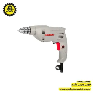دریل 10 میلیمتر اتوماتیک 400 وات کرون نمای روبرو 