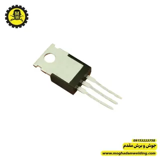 ترانزیستور TIP41C BJT نوع NPN  سه پایه نمای پشت ترانزیستور برند  MULTICOMP