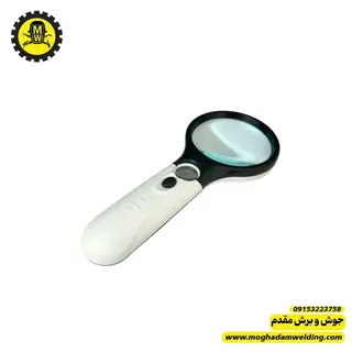 ذره بین دسته دار چراغدار مخصوص قطعات ریز SMD مدل AB69-02 نمای روبرو 