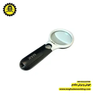 ذره بین دسته دار چراغدار مخصوص قطعات ریز SMD مدل AB69-02 نمای روبرو 