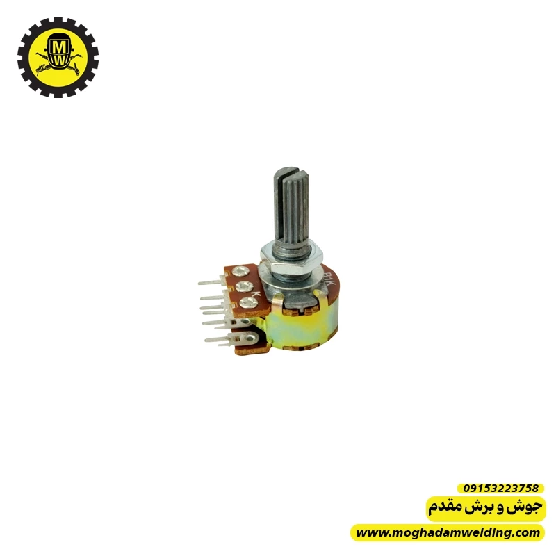 ولوم 1 کیلو اهم B102 شش پایه دوبل فلزی