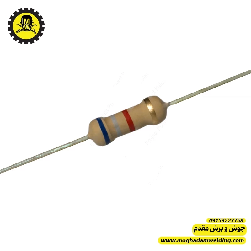 مقاومت کربنی 6.8 کیلو اهم 2 وات 