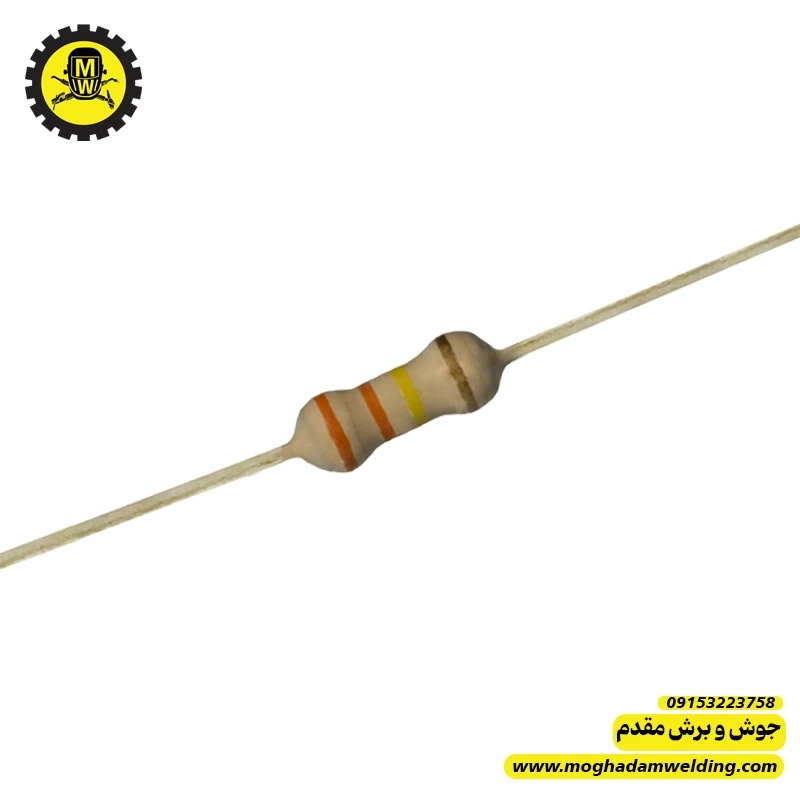 مقاومت کربنی 330 کیلو اهم 0.25 وات 