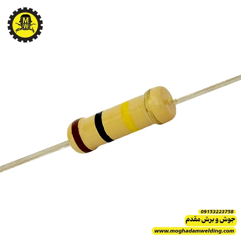 مقاومت کربنی 100 کیلو اهم 2 وات 