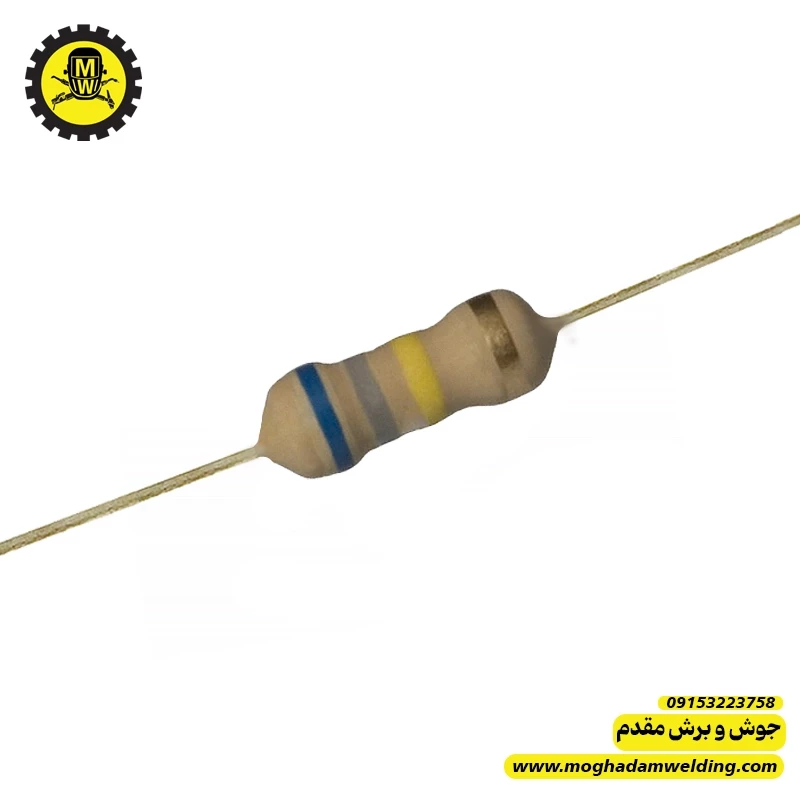 مقاومت کربنی 680 کیلو اهم 0.25 وات 