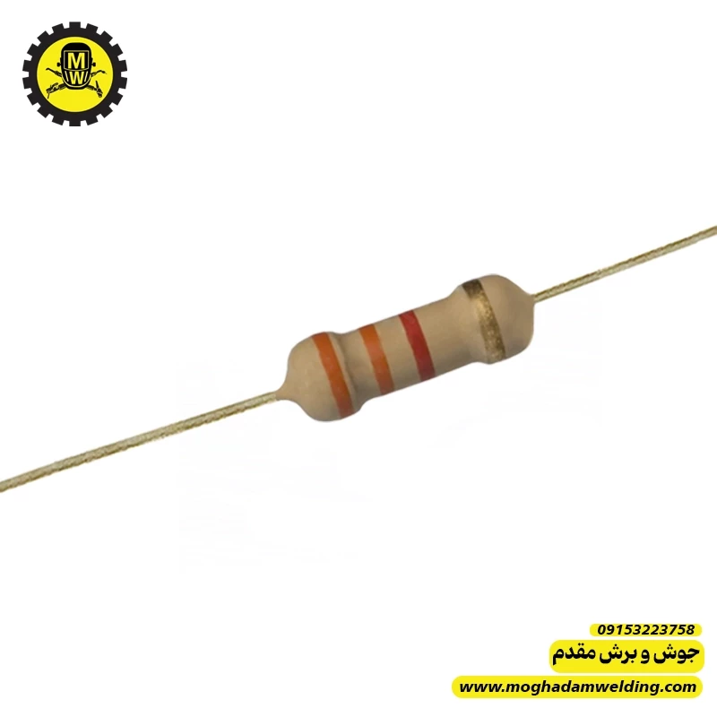 مقاومت کربنی 3.3 کیلو اهم 0.5 وات   