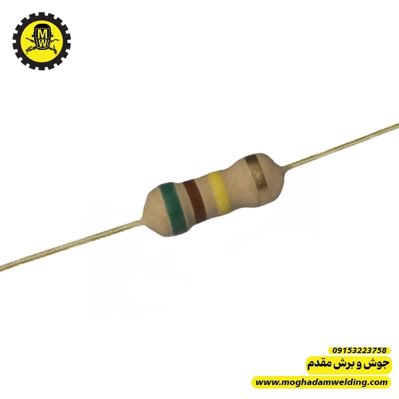 مقاومت کربنی 510 کیلو اهم 0.25 وات