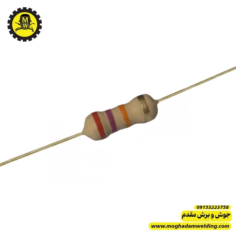 مقاومت کربنی 27 کیلو اهم 0.25 وات 