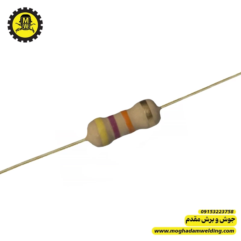 مقاومت کربنی 47 کیلو اهم 0.25 وات 
