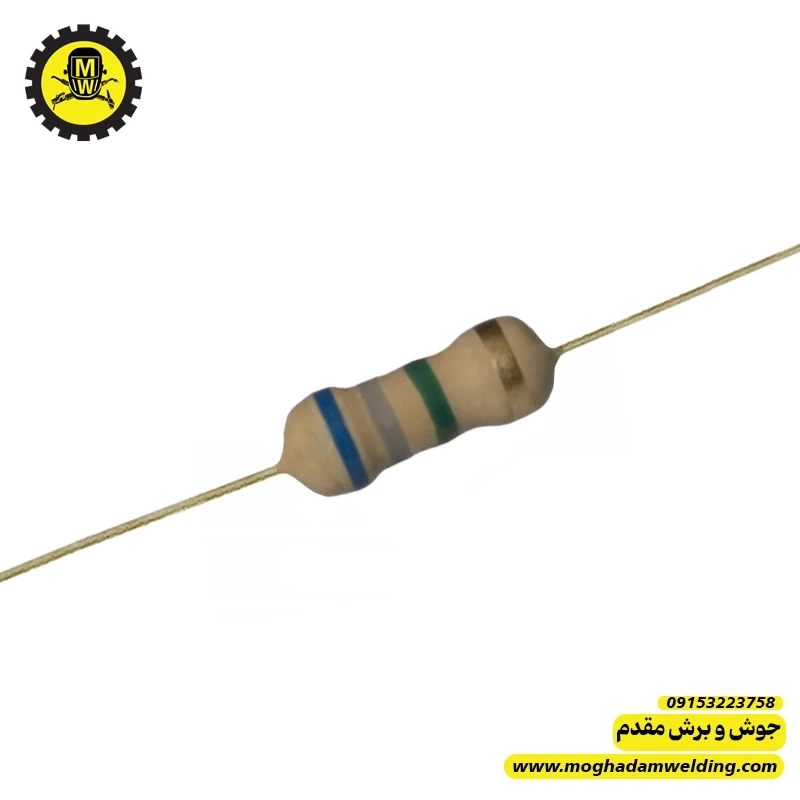 مقاومت کربنی 6.8 مگا اهم 0.25 وات 