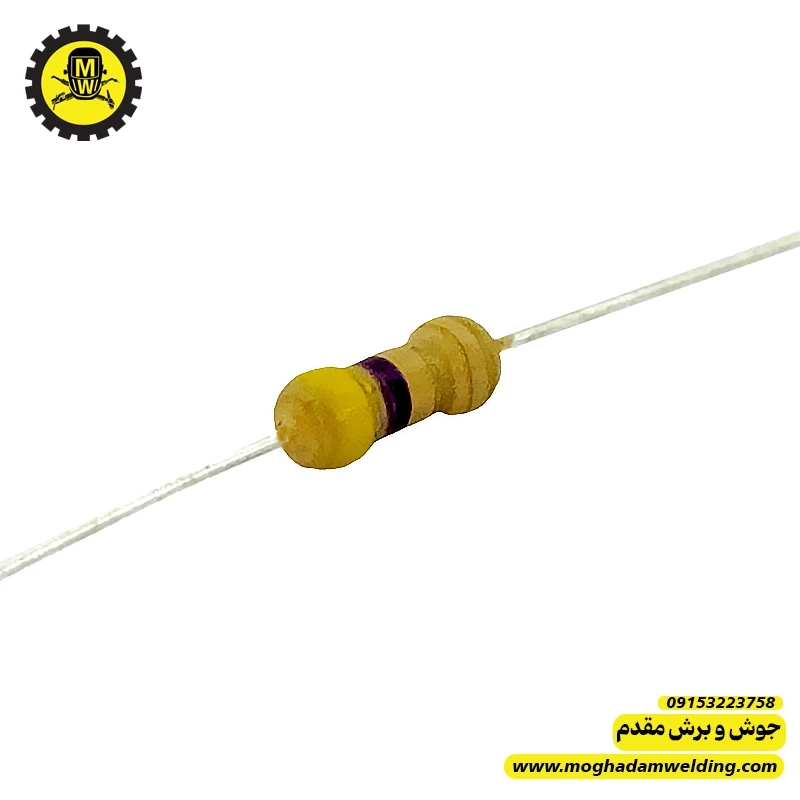 مقاومت کربنی 4.7 اهم 0.25 وات