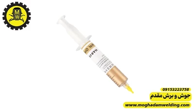 خمیر سیلیکون سرنگی HY-610 طلایی