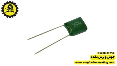 خازن پلی استر 100 نانوفاراد 100ولت 