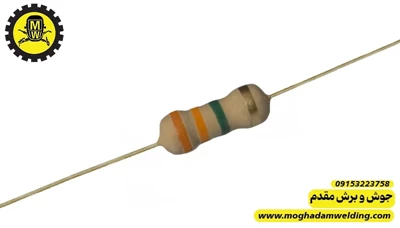 مقاومت کربنی 3.3 مگا اهم 0.25 وات  